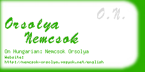 orsolya nemcsok business card